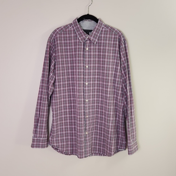 Banana Republic Other - Banana Republic Shirt Mens Large Button Down Long Sleeve Plaid Cotton Shirt